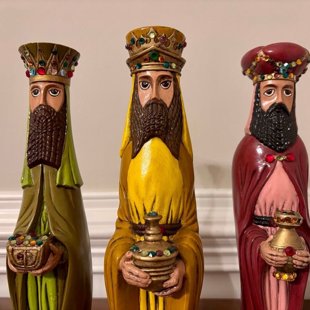 Vintage Wise Men Ceramic Figurines - Picture 2 of 12